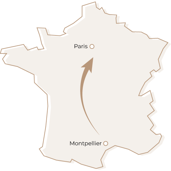 carte-montpellier-paris