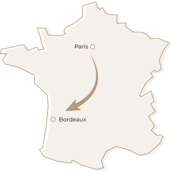 carte-paris-bordeaux Déménager de Paris vers Bordeaux : ce qu’il faut savoir ! Dmax, entreprise de déménagement d'entreprise et particulier