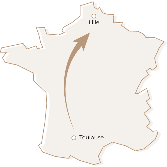 Quitter Toulouse pour s’installer à Lille Dmax, entreprise de déménagement d'entreprise et particulier