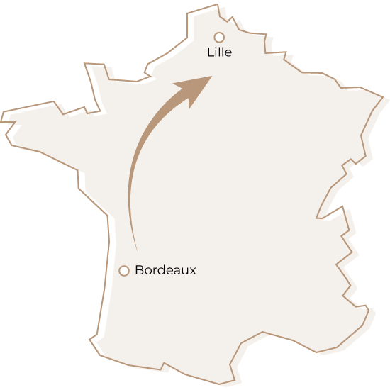 Quitter Bordeaux pour s’installer à Lille Dmax, entreprise de déménagement d'entreprise et particulier