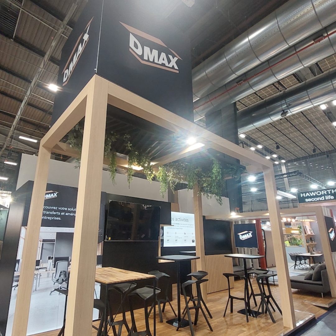 Stand DMAX Les salons SETA et Workspace Expo ouvrent leurs portes aujourd'hui ! Dmax, entreprise de déménagement d'entreprise et particulier